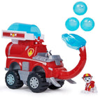 PAW Patrol - Camion de pompiers Marshall Elephant avec lance-projectiles-Lancez jusqu'À 3 projectiles : récupérez les 3 projectiles d'eau rangés dans le compartiment arrière. chargez-les dans le lance-projectile, mettez la trompe en position, puis appuyez sur le bouton pour catapulter les projectiles.