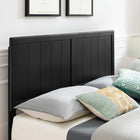Modway - Alana Bois Plate-lit complet avec cadre angulaire, Noir-Capacité de poids : 600 lb