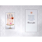 Rosedale Gold - Cartes De Souhaits Fête Générale 5-1/2 po x 8 po / Enveloppes - Paquet de 6 - Gâteau-Imprimées sur un papier de qualité non couché