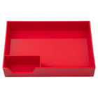 Jam Paper - Demi-plateaux de bureau empilables - Rouge-Quantité : 1 demi-plateau empilable par paquet