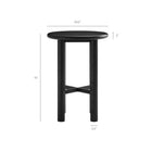 Modway - Alvia 3 pièces Manche Bois Table de bar avec ensemble de tabourets - Noir-Table à manger ronde à hauteur de bar