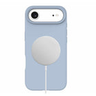 Blu Element - Étui Silicone MagSafe pour iPhone 17 Air - Bleu pastel-Bords surélevés pour protéger l'appareil photo et l'écran