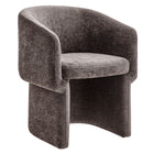 Modway - Verity Barrel Back Chenille Fauteuil à manger - Marron chocolat-Chaise à salle à manger à dossier en tonneau