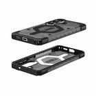 UAG - Étui Pathfinder Rugged Transparent avec aimants pour Samsung Galaxy S26, Gris Cendre/Noir-Poignée antidérapante et boutons tactiles surdimensionnés