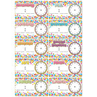 Ashley Productions - ASH19009-6 Aimants découpés - cartes d'horaire à confettis - 10 par paquet - 6 paquets-Idéal pour une utilisation sur des tableaux blancs magnétiques, des casiers en acier, des réfrigérateurs et d'autres surfaces magnétiques.
