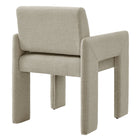 Modway - Daven Tissu Chaise de salle à manger rembourrée in Lin-Assemblée requise