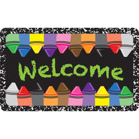 Ashley Productions - The Original Fun Mat - Tapis de Bienvenue - 18" x 30" - Composition de Crayons de Bienvenue-Mesures et design : Le tapis de bienvenue Crayons Composition mesure 18 po x 30 po.