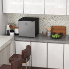 HOMCOM - congélateur mini compact avec température réglable - 1,1 pi3 - argent-Le design compact convient à un appartement, un camping-car, un dortoir ou un bureau à domicile