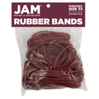 JAM Paper - Élastiques colourés - taille 33 - Bourgogne - 100/paquet-Couleur : Bordeaux | Élastiques colourés