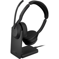 Jabra - Casque sans fil stéréo USB-C Evolve2 55 Link380c avec support - Unified-Connectivité Bluetooth et USB