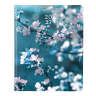 Blueline - 2027 agenda hebdomadaire avec reliure à double spirale – 10 3/4 po x 8 1/2 po – fleurs de cerisier – bilingue-Horaire de rendez-vous de 7 h a.m. à 8 h 45 p.m., à intervalles de 15 minutes du lundi au vendredi. Samedi de 7 h a.m. à 4 h 45 p.m., à intervalle de 15 minutes. Espace ligné le dimanche
