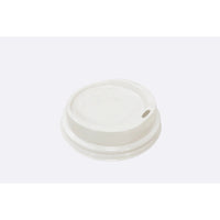 Eco-systems - Couvercles pour gobelets chauds - 10-20 oz - Dôme - PS Blanc - Paquet de 1000-Fabriqué en polystyrène blanc