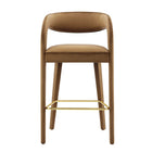 Modway - Pinnacle Performance Velvet Tabouret de bar - Or brun - Ensemble de 2-8