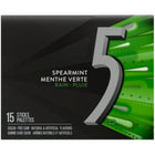 Wrigley – Gomme à mâcher 5 Rain à la menthe verte, 1 paquet de 15 bâtons-Gomme à mâcher sans sucre à la menthe verte
