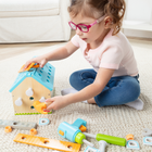 Melissa & Doug - construisent une maison de jeu-Les enfants peuvent fixer 51 éléments en bois comme des fenêtres, des portes et des bardeaux