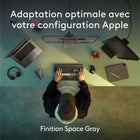 Logitech - MX Keys S for Mac - clavier sans fil, - touches programmables - rétroéclairé - Gris-9