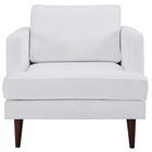 Modway - Agile Tissu rembourré Fauteuil - Blanc-Rembourrage en mousse dense