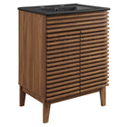 Modway - Render 24" Vanette de salle de bain - Noir noyer-Assemblée requise