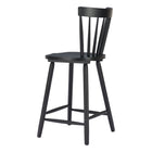 Zuo - Tyce Tabouret de comptoir - Noir - Ensemble de 2-6