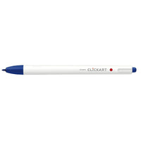 Zebra - ClickArt Retractable Marker Pen - Bleu-Parfait pour la journalisation, le codage couleur, le dessin et l’écriture quotidienne