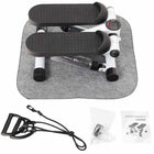 MotionGrey - Stepper fitness - Mini stepper elliptique avec bandes de résistance et compteur de calories - Blanc-7