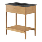 Modway - Zaire 30" Vanette de salle de bain - Noir naturel-Placage de grains de bois