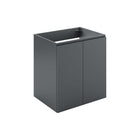 Modway - Bryn Support mural de 24" Vanité de salle de bain (lavabo non inclus) - Gris-Vanité de salle de bain moderne