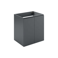 Modway - Bryn Support mural de 24" Vanité de salle de bain (lavabo non inclus) - Gris-Vanité de salle de bain moderne