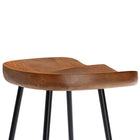 Modway - Concord Dos sans dos Tabourets de comptoir - Noyer - Ensemble de 2-9