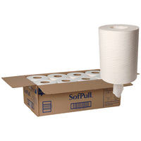Georgia-Pacific - Serviettes SofPull Centerpull - Blanc - Paquet de 8-Serviettes en papier à tirage central pour se sécher les mains ou nettoyer les dégâts