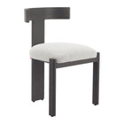 Zuo - Tiana Chaise de salle à manger - Noir/Beige-Aucun assemblage requis