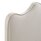 Modway - Athena Velours de performance résistant aux taches Tête de lit Queen size, Amande-7