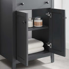 Modway - Nantucket 24" Armoire de toilette de salle de bain (lavabo non inclus) - Gris-Assemblée requise