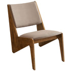 Modway - Rylina Cuir végane Chaises d’accent - Brun noyer - Ensemble de 2-Siège inclinable à profil bas