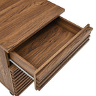 Modway - Render Bois Armoire à dossiers, Noyer-Capacité de poids : 200 lb
