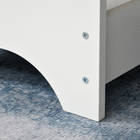 HOMCOM - Table à manger pliante à abattant avec étagère de rangement pour 4-6 personnes - chêne-Patin antidérapant pour plus de sécurité