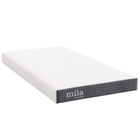 Modway - Mila 5 po Étroit Matelas simple-Housse en tricot extensible respirant