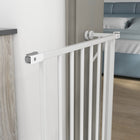 PawHut - Porte pour chien extra large 30"- 34" L avec système de verrouillage double - Blanc-Couleur : Blanc
