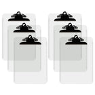 Davis Group - Planchettes à pince à ressort, format lettre, 9 po l x 12 po H – Transparentes - 6 par paquet-Les planchettes sont fabriquées en plastique moulé par injection résistant et durable et présentent des bords lisses