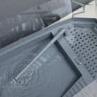 PawHut - Kit d’aquarium pour tortue - aquarium avec plateforme de repos et pompe-Le couvercle de la zone de repos est amovible et peut se transformer en zone de plantation avec des trous de drainage 