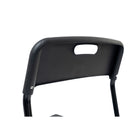 CB Office Tactic Multi-Purpose Armless Stacking Chairs - Black - 4 Pack-Solide châssis soudé en acier à fini thermolaqué noir avec siège et dossier en polypropylène noir