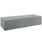 Modway - Immerse Convoquer / Séjourner / Appeler chaise Terrasse extérieure Housse de meubles, Gris-Housse de meuble de chaise longue pour patio extérieur
