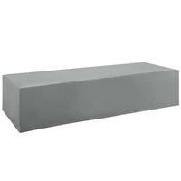 Modway - Immerse Convoquer / Séjourner / Appeler chaise Terrasse extérieure Housse de meubles, Gris-Housse de meuble de chaise longue pour patio extérieur