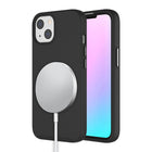 AXS - PROTech coque anti-choc avec bordures surelevees et une durabilite militaire MagSafe pour Apple iPhone 13, Noir-Resistant aux chocs