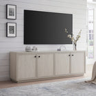 Hudson&Canal - Meuble TV Ormond pour téléviseurs jusqu'à 75" - Blanc aulne-Caractéristiques assemblage facile