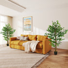 HOMCOM - Arbre s artificiels de ficus 5 pi pour décoration intérieure de la maison - vert - lot de 2-Pots de pépinière robustes offrant une base stable 
