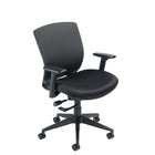 Nightingale - VXO Chaise de travail à dossier moyen - Noir-Mousse de siège haute densité et haute résilience pour plus de confort et de durabilité