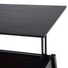 HOMCOM - Table basse moderne relevable 39 po avec compartiment de rangement caché - café-Matériau : Panneau de particules