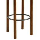 Modway - Fable Tissu Boucle Tabourets de bar - Noyer taupe - Ensemble de 2-Assemblée requise