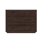 Manhattan Comfort - Table de nuit moderne Evelyn 32" à 3 tiroirs - Marron-Table de nuit moderne pour chambre et salon